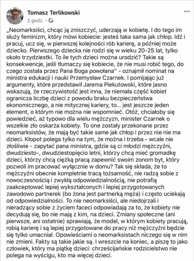 Thon - > Mógł jeszcze wspomnieć o spadku płodności z wiekiem i wzroście ryzyka chorób...