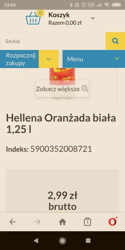 zielony_wiatr - @karololo: u mnie jest w promocji za 2,50 za 1,25 litra.
Szklanka ma ...