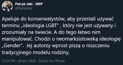 Socyn - Patryk Jaki przypomina, ideologia LGBT to wymysł pisowskich idiotów. Wykopku,...