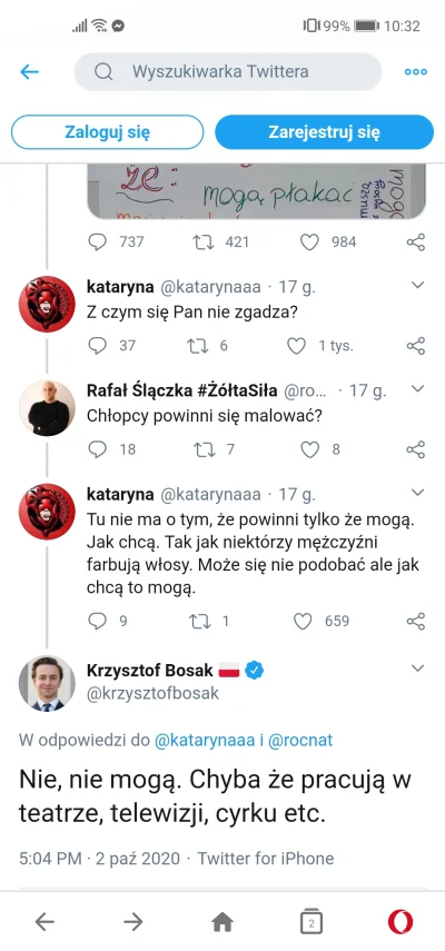 Margriel - @moskal888:
Poniżej screen, nikt tu nie wyrywa z kontekstu nic, to Krzysi...