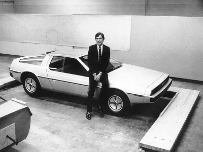 SonyKrokiet - John DeLorean z prototypem DMC-12