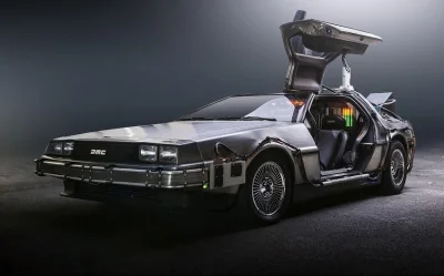 SonyKrokiet - DeLorean z trylogii Powrotu do przyszłości