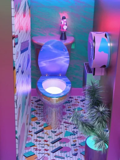 C.....K - #vaporwave #kibel #toaleta #toaletaboners #lazienka
