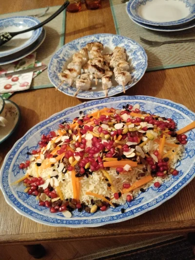 maegalcarwen - Dziś na obiad Javaher Polow, czyli perski ryż z klejnotami ( ͡° ͜ʖ ͡°)...