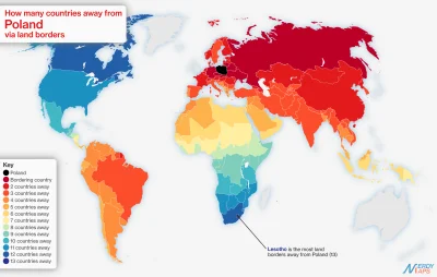 arturo1983 - Ile granic lądowych musisz pokonać, z prawe każdego kraju na Świecie, by...