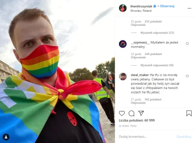 w.....x - W Polsce nie ma homofobii. ( ͡° ͜ʖ ͡°)

Więcej do poczytania: https://www...