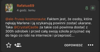 Porobiony420 - Chyba kundla zaczęły dręczyć wyrzuty sumienia,bo domaga się ukarania w...