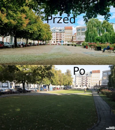 haussbrandt - Polskie miasta często zamieniają zieleń na betonowe patelnie. Tutaj prz...