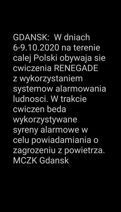 dsctom - #gdansk

Ale refleks mają, ponad godzinę po syrenach alert przychodzi. Gdzie...