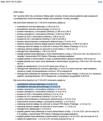 normanos - #inteligo popier**ło równo... wychodzi mi z ~252 zł rocznie za konta z kar...