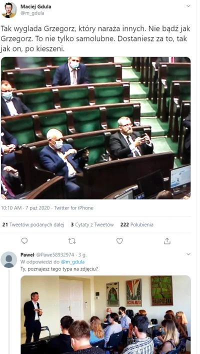 Herubin - Rzygać mi się chce jak widzę polityków płaczących, że ktoś nie nosi masecze...