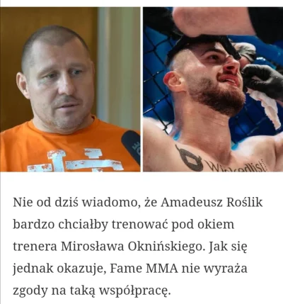 S.....1 - Jakoś Martin Lewandowski z KSW też nie ma po drodze z Mirkiem a mimo wszyst...