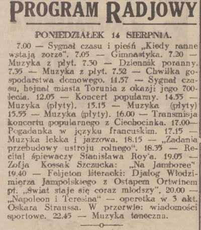 kotelnica - 1933.08.14
#archiwalia #radio #ciekawostki #muzyka #kultura #kiedystobyl...