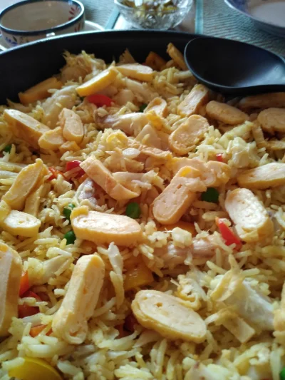maegalcarwen - Dziś na obiad moje kedgeree - ryż, dorsz wędzony, jajko zwinięte w rul...