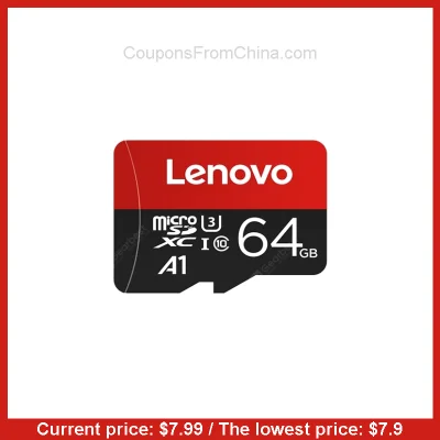 n____S - Lenovo 64GB U1 Class 10 MicroSD Card - Gearbest 
Cena: $7.99 (30,27 zł) / N...