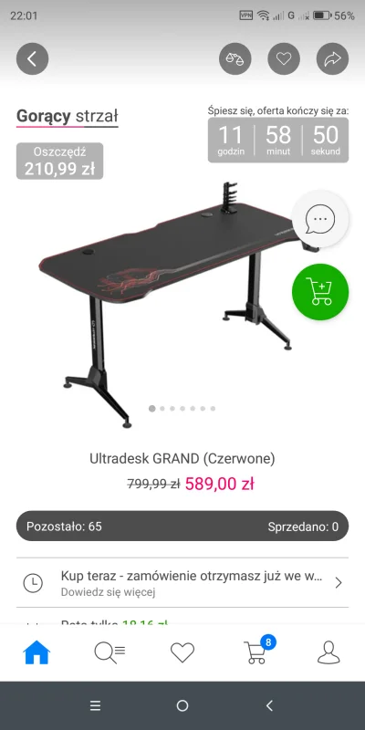 brednyk - Biurko gejmingowe. I cyk, cena dwa razy droższa.

#gry #ultradesk #bekazp...