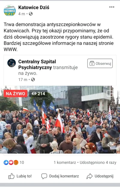 szynszyla2018 - Marsz foliarzy. Centralny szpital psychiatryczny transmituje na żywo ...