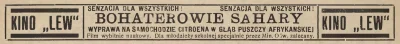 francuskie - 10 lat wcześniej Kino Lew reklamowały w Ilustrowanym Kurierze Wileńskim ...