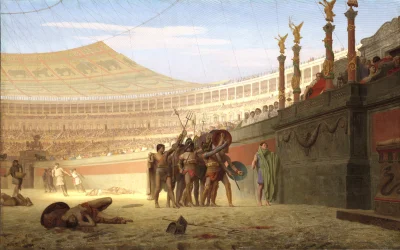 myrmekochoria - Jean-Léon Gérôme, Ave Caesar! Morituri te Salutant, 1859. I kilka inn...