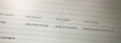 Lekarz0poz - Test Pacjent wykonał w piątek o 13. Laboratorium próbkę otrzymało wczora...