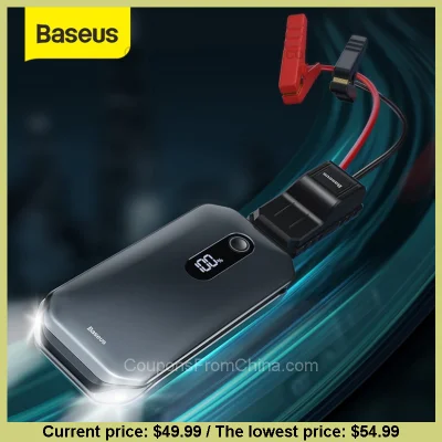 n____S - Baseus Portable Car Jump Starter 12000mAh 1000A - Aliexpress 
Cena: $49.99 ...