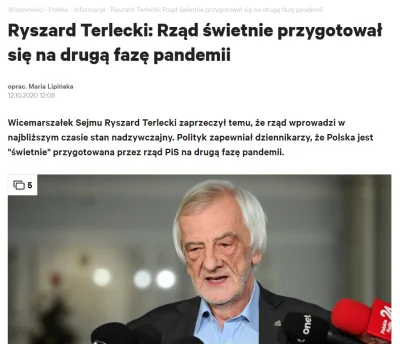 mickpl - Pamiętajcie, rząd jest świetnie przygotowany. Terlecki uspokaja. Będę wstawi...