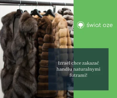 SwiatOze - @SwiatOze: Izrael jako pierwszy kraj na świecie zakaże handlu futrami natu...
