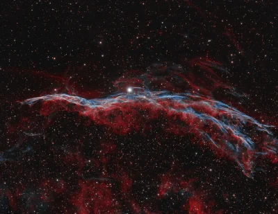 dantey - NGC 6960, inaczej zwana też Mgławicą Miotła Wiedźmy lub Welonem Zachodnim, t...