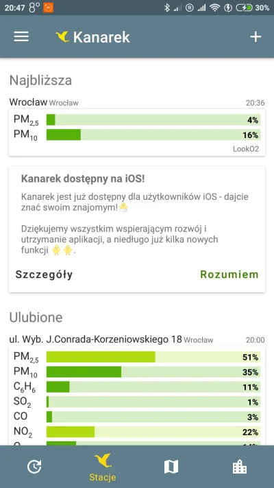bachus - Kanarek dostępny na iOS. 
#smog #ios #kanarek