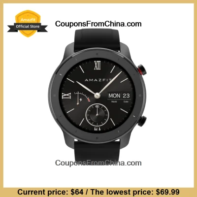 n____S - Amazfit GTR 47mm Lite Smart Watch - Aliexpress 
Cena: $64.00 (241,83 zł) / ...