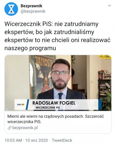 januszzczarnolasu - @Almaak: Zabrakło ekspertów...