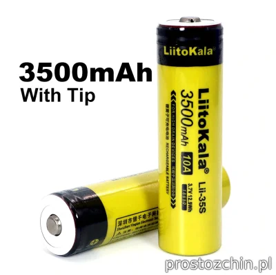 Prostozchin - >> Akumulatorki 18650 Liitokala ~3500 mAh << ~12 zł z wysyłką przy zaku...