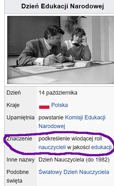 Smiecharz - >podkreślenie wiodącej roli nauczycieli w jakości edukacji
xDDD
Z okazj...