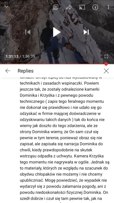 prezeskuliziemskiej - @Xtreme2007: kawałek komentarza taty Dominika o kamerce