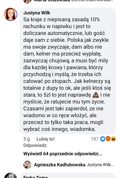 wykopowajulka15 - Kelnerzy i kelnerki to po górnikach najbardziej roszczeniowa (niesł...