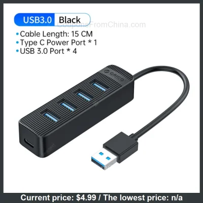 n____S - ORICO 4 Port USB 3.0 HUB - Gearbest 
Cena: $4.99 (19,40 zł)
Kod rabatowy t...