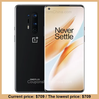 n____S - OnePlus 8 Pro 8/128GB Black - Banggood 
Cena: $709.00 (2762,55 zł) / Najniż...