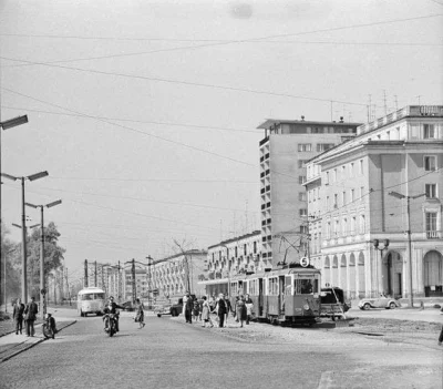 DerMirker - Plac Centralny, końcówka lat 60. XX wieku, w tle widać już modernistyczny...