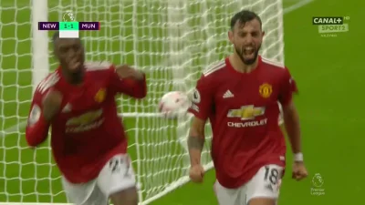 Minieri - Bruno Fernandes, Newcastle - Manchester United 1:2
#golgif #mecz #united #...