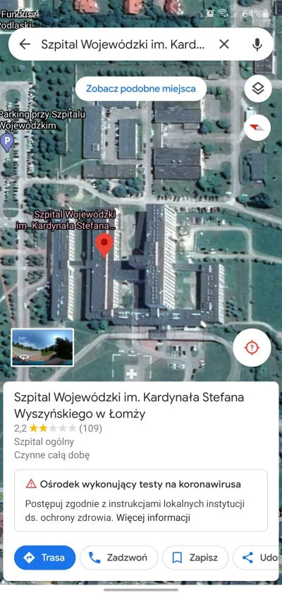 Cernold - Poznań ale patrzę dlaczego jest zdjęcie szpitala z Łomży, tylko element pod...