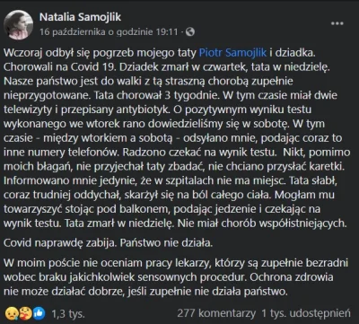 widmo82 - Natalia Samojlik z "M jak miłość" straciła w ostatnich dniach ojca i dziadk...