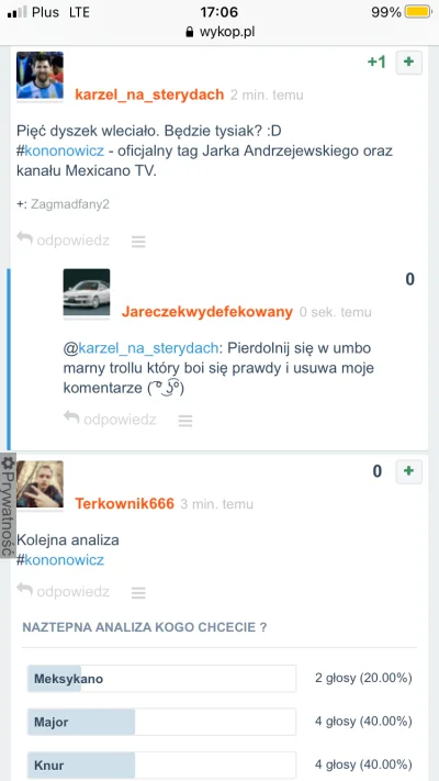 J.....y - @karzelnasterydach to kolejny marny troll pokroju @Oskar77, tak samo jak on...