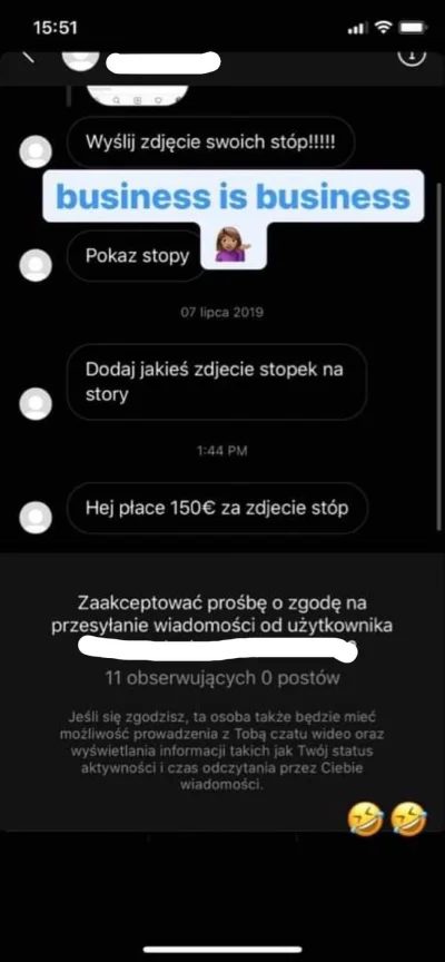 LetMeStay - Jakiś gościu na instagramie chce zapłacić dziewczynie ponad 600zł za wysł...