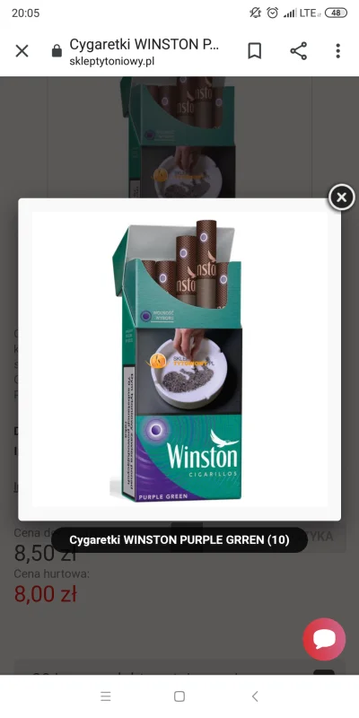 NemezisX - @NemezisX: Mirasy, ile nikotyny mają te cygaretki? Bo nigdzie nie ma tej i...
