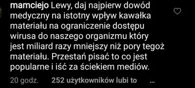 LukerAl - Lewy wrzucił na insta zdjecie w masce. W komentarzach istne złoto 

#korona...