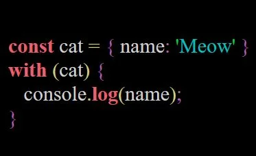 tomaszs - Czy w #JavaScript jest pożyteczny operator with znany na przykład z C#? Tak...