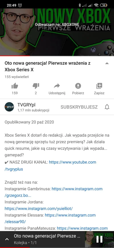 Policjant997 - I pyk. Pierwsze wrażenia Xbox Series X są już od polskich redakcji. 
H...