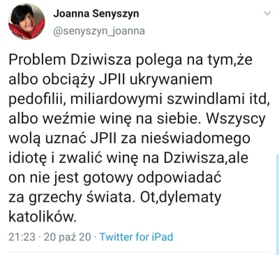 Soojin21 - Senyszyn mówi jak jest

#bekazkatoli #pedofilewiary #neuropa