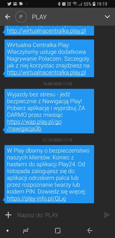 JachuJach - @play_polska zamiast numeru, jako nadawca widoczny jest PLAY, więc wiadom...