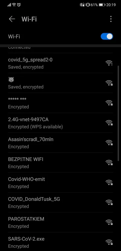 cpt_koons - Lista sieci w okolicy ( ͡° ͜ʖ ͡°)
#sasin #covid19 #heheszki #wifi #bekaz...